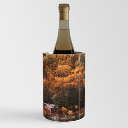 Autumn Forest Cabin Wine Chiller