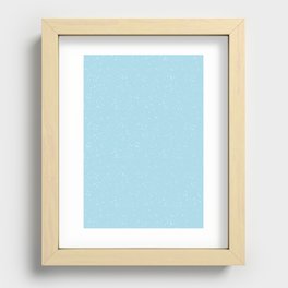 Simple snowflakes Recessed Framed Print