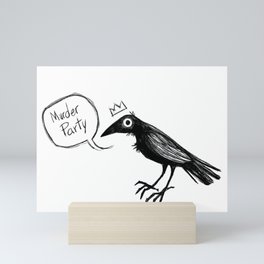 Crowned Crow: Murder Party Mini Art Print