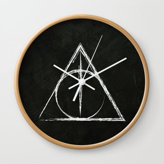 Deathly Hallows (Harry Potter) Wall Clock by Daizy Jain ...