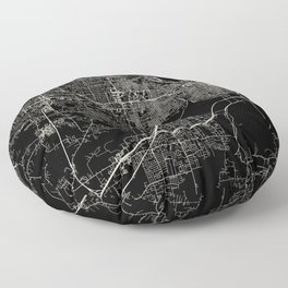 Little Rock, USA - city map Floor Pillow