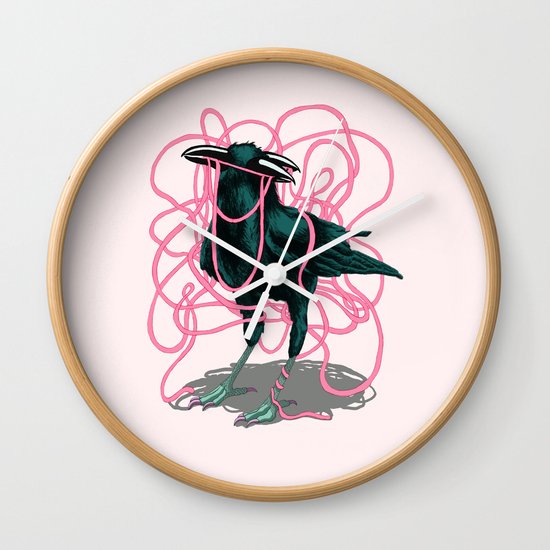 Crow Wall Clock