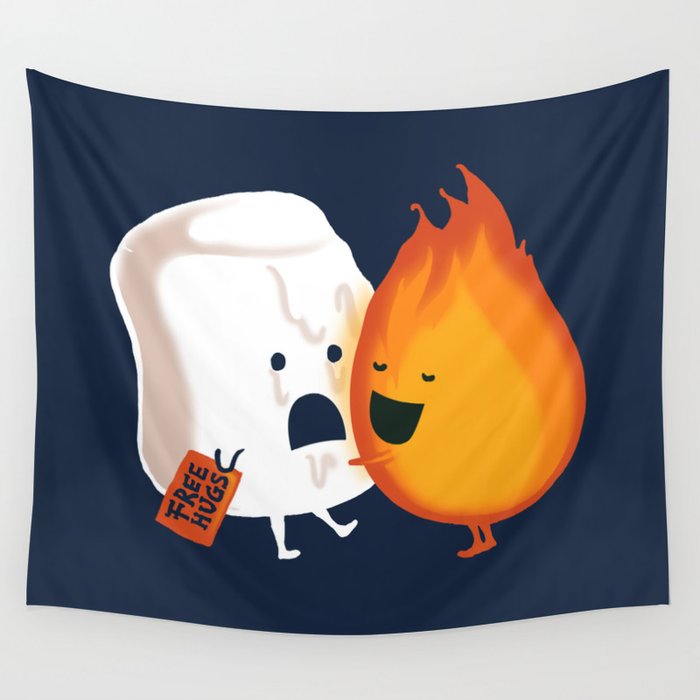 Friendly Fire Wall Tapestry