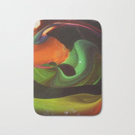 An Alien Orange Bath Mat