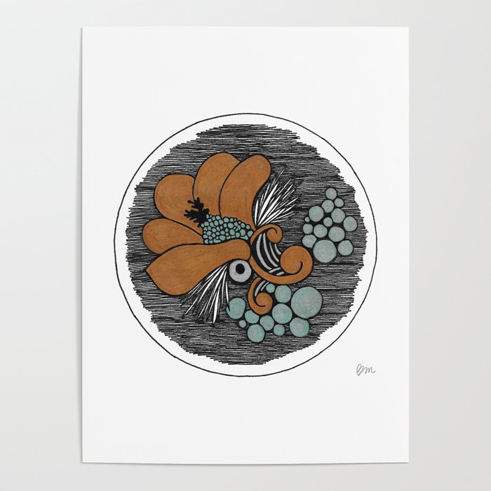 Sea Flower Poster