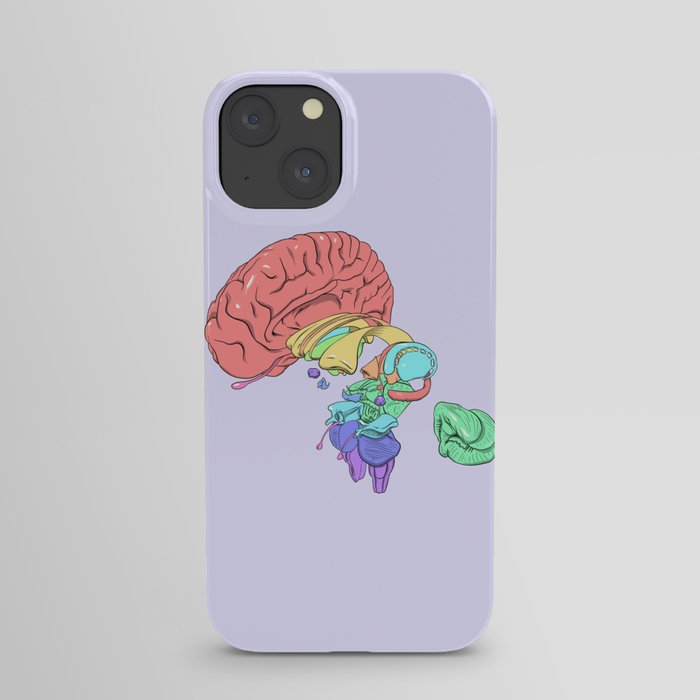 Exploded Anatomical Brain iPhone Case
