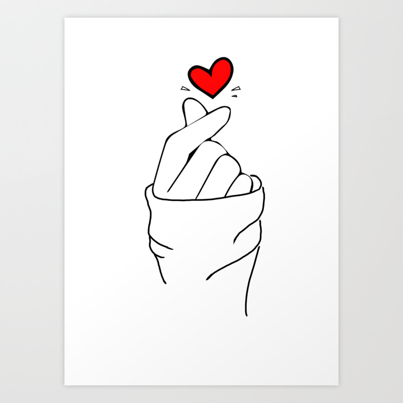 Love Hand Art Print By Senyormodernet Society6