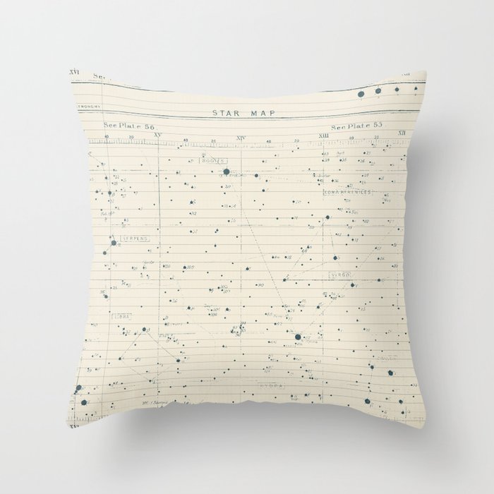 Star Chart Throw Pillow