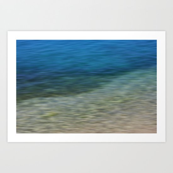 sea and shore Art Print