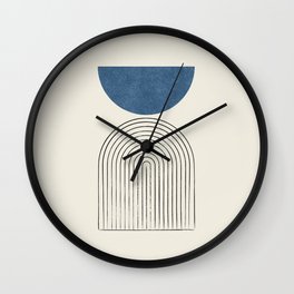 Arch Balance Blue Wall Clock
