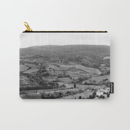 The view from a tower in San Gimignano, Italy | The city of gnocchi, Tuscany | Analog photography black and white | Art Print Carry-All Pouch