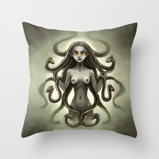Medusa Throw Pillow