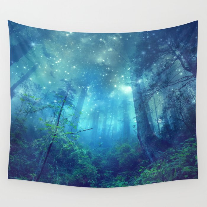 Enchanted Forest Wall Tapestry by Kristiana Art Prints | Society6