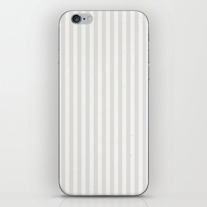 Grey White Stripes iPhone Skin