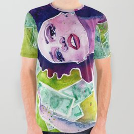 Countess Bordeaux All Over Graphic Tee