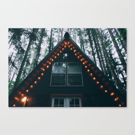 Cabin #woods Canvas Print