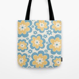 Colorful Retro Flower Pattern 598 Tote Bag