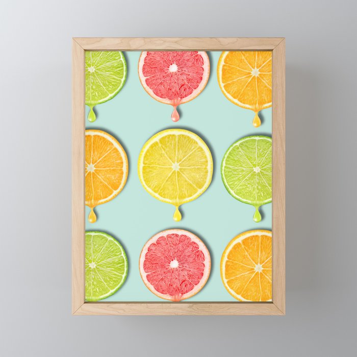 fruit nature design Framed Mini Art Print