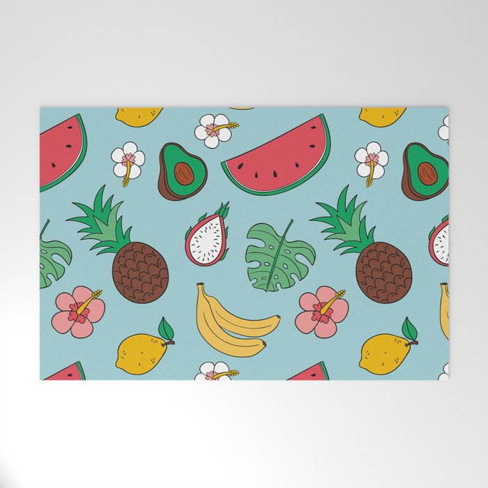 Tropical Fruits Welcome Mat