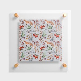 Autumn Watercolor Pattern 15 Floating Acrylic Print