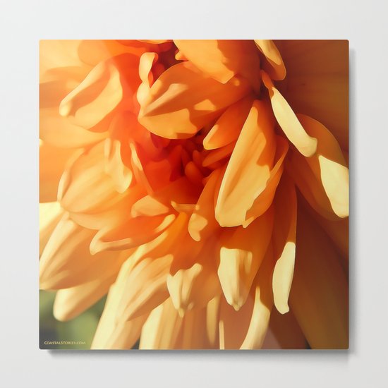 Vermont Autumn Golden Flower Metal Print