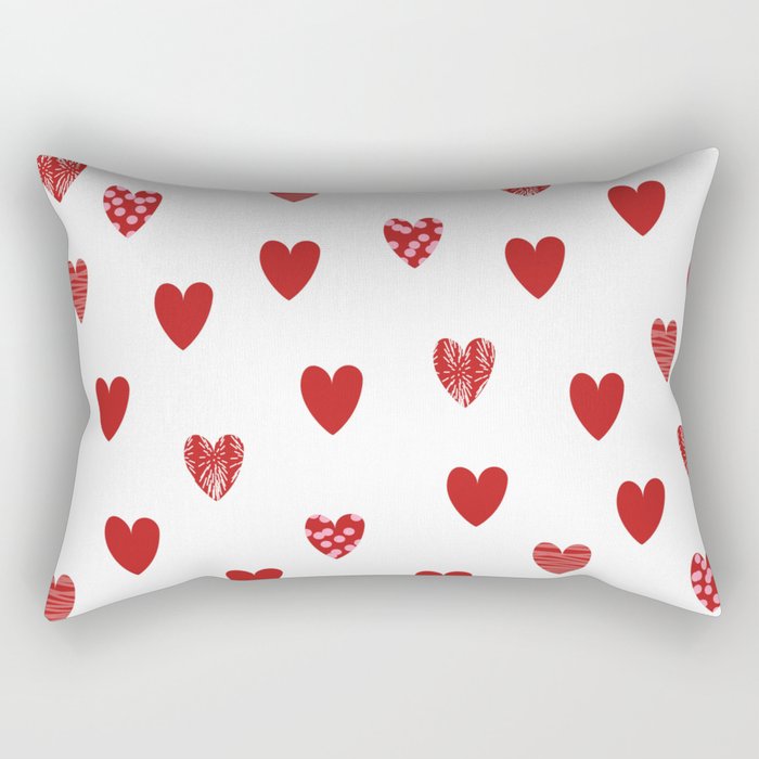 Valentine's Day Hearts Rectangular Pillow