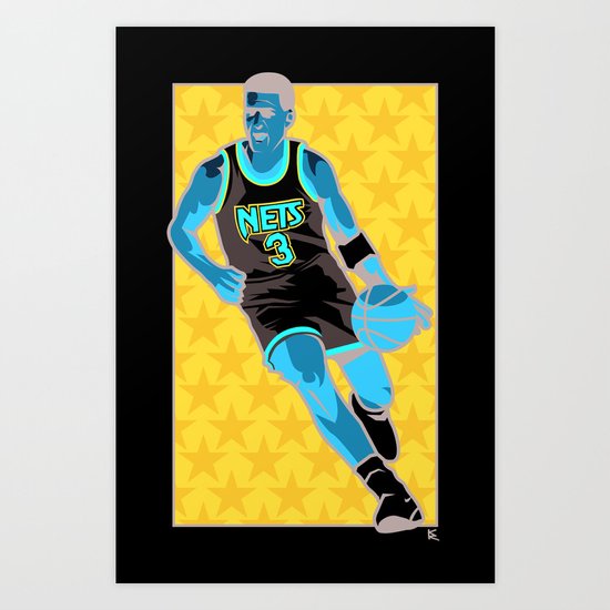 Drazen "Dragon" Petrovic Art Print
