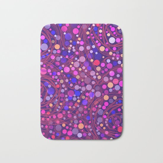 Bright polka dot(8) Bath Mat