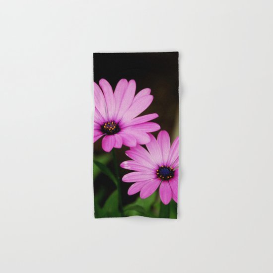 Pink Wild Flowers Hand & Bath Towel