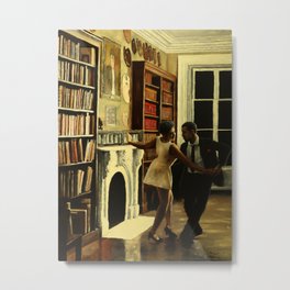 Lindy Hop in the Library Metal Print