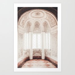 Window - white arch - pillars - travel photography Art Print