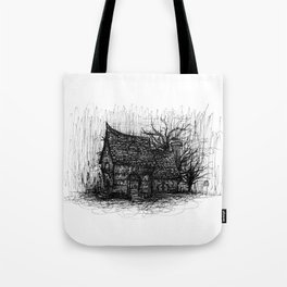 Haunted house Tote Bag