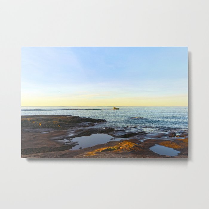 Lake Superior Sunrise | Grand Marais Minnesota | Travel Photography Metal Print