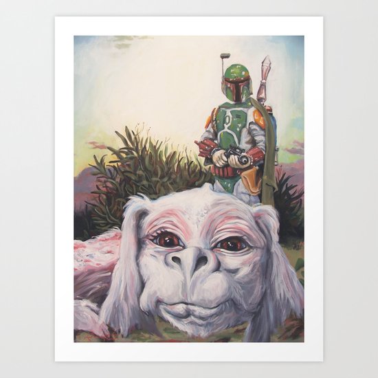 A Boy and His Dog Art Print