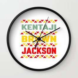 Kentanji Brown Jackson Change African American World Wall Clock