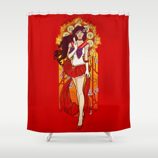 Spirit of Fire - Sailor Mars nouveau Shower Curtain