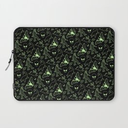 Cryptid Pattern: Green Lines Laptop Sleeve
