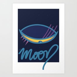 Surreal Moon Art Print