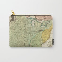 Vintage map of Louisiana  Carry-All Pouch