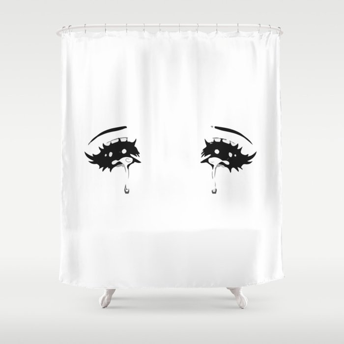 Crying Anime Eyes Shower Curtain By Naeemakrishna Society6
