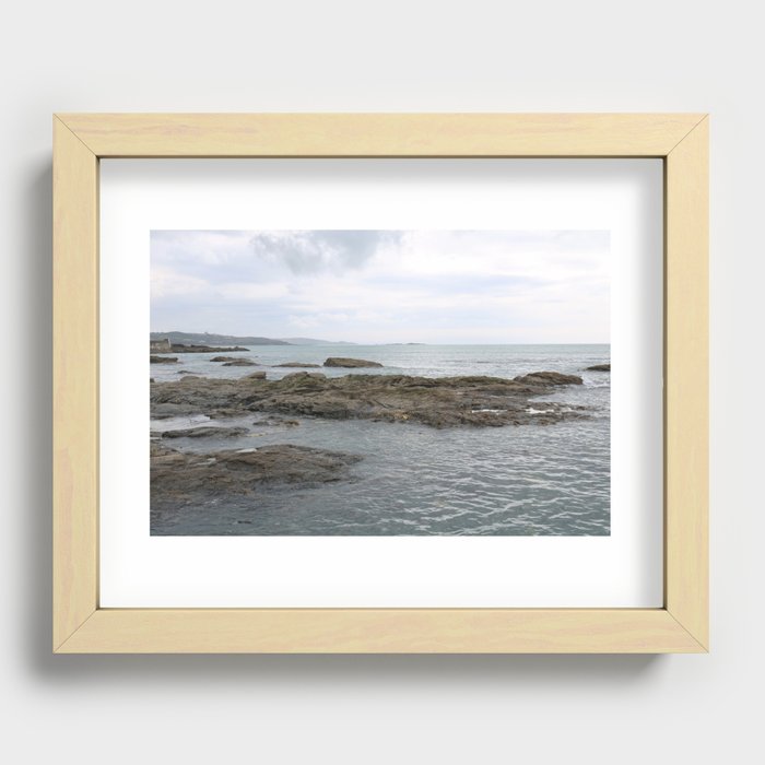 Cornwall Low Tide Recessed Framed Print