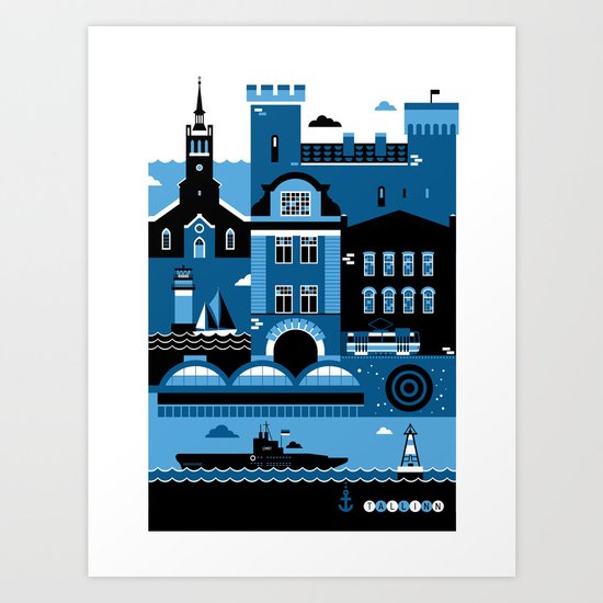 Tallinn Art Print
