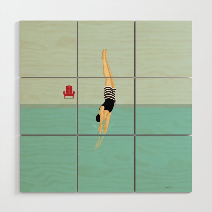 Pool Tricks Wood Wall Art