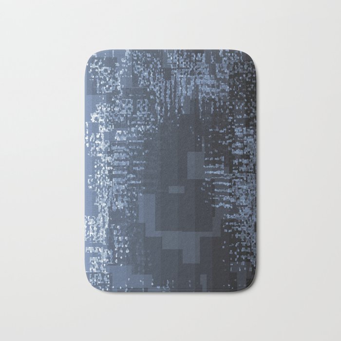 Matrix Rebellion - Navy Bath Mat