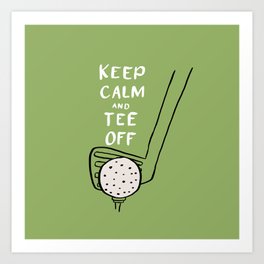 Tee Off Art Print