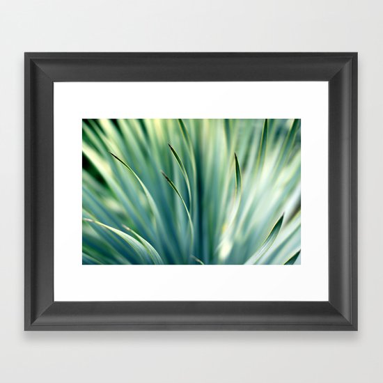 Spiked Leaves on a Slant Framed Art Print