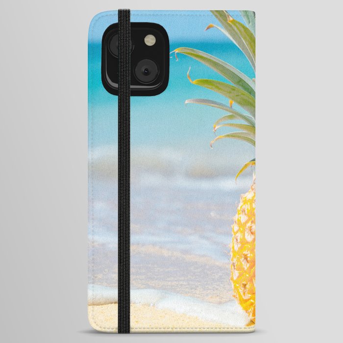 Aloha Pineapple Beach Kanahā Maui Hawaii iPhone Wallet Case