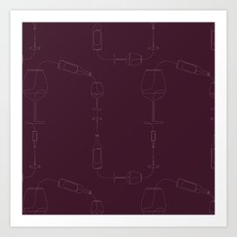 wine line Art Print
