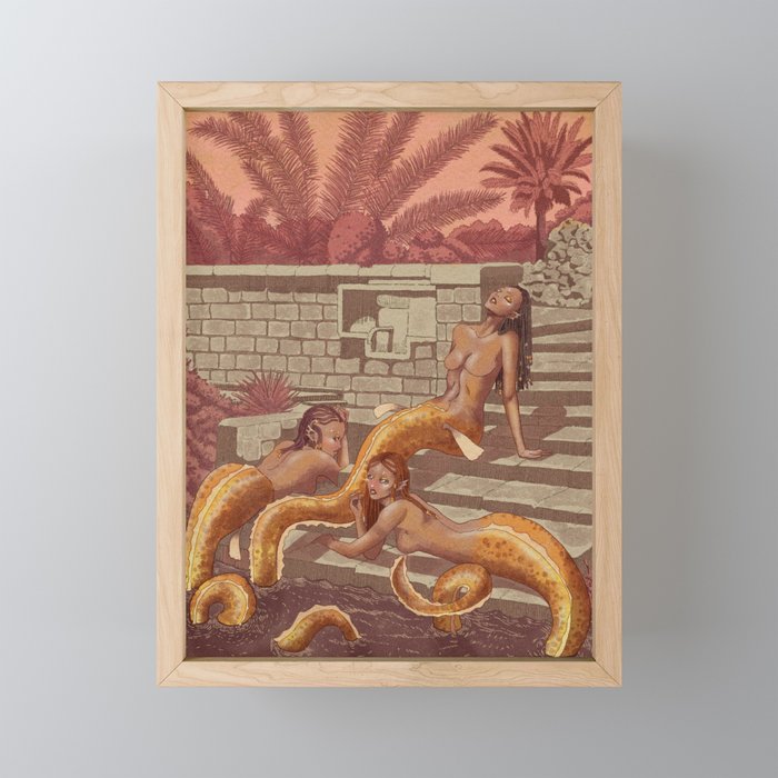Ambar Nile Mermaid Framed Mini Art Print