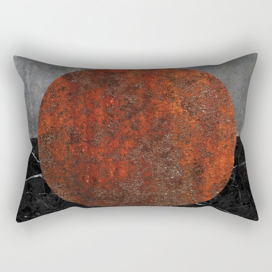 Abstract - Marble, Concrete, and Rusted Iron II Rectangular Pillow